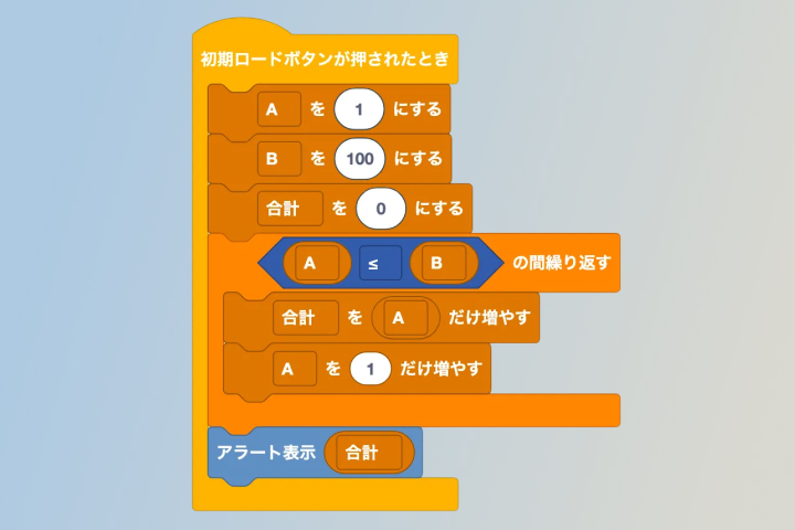 ブロック型開発の実際の画面
